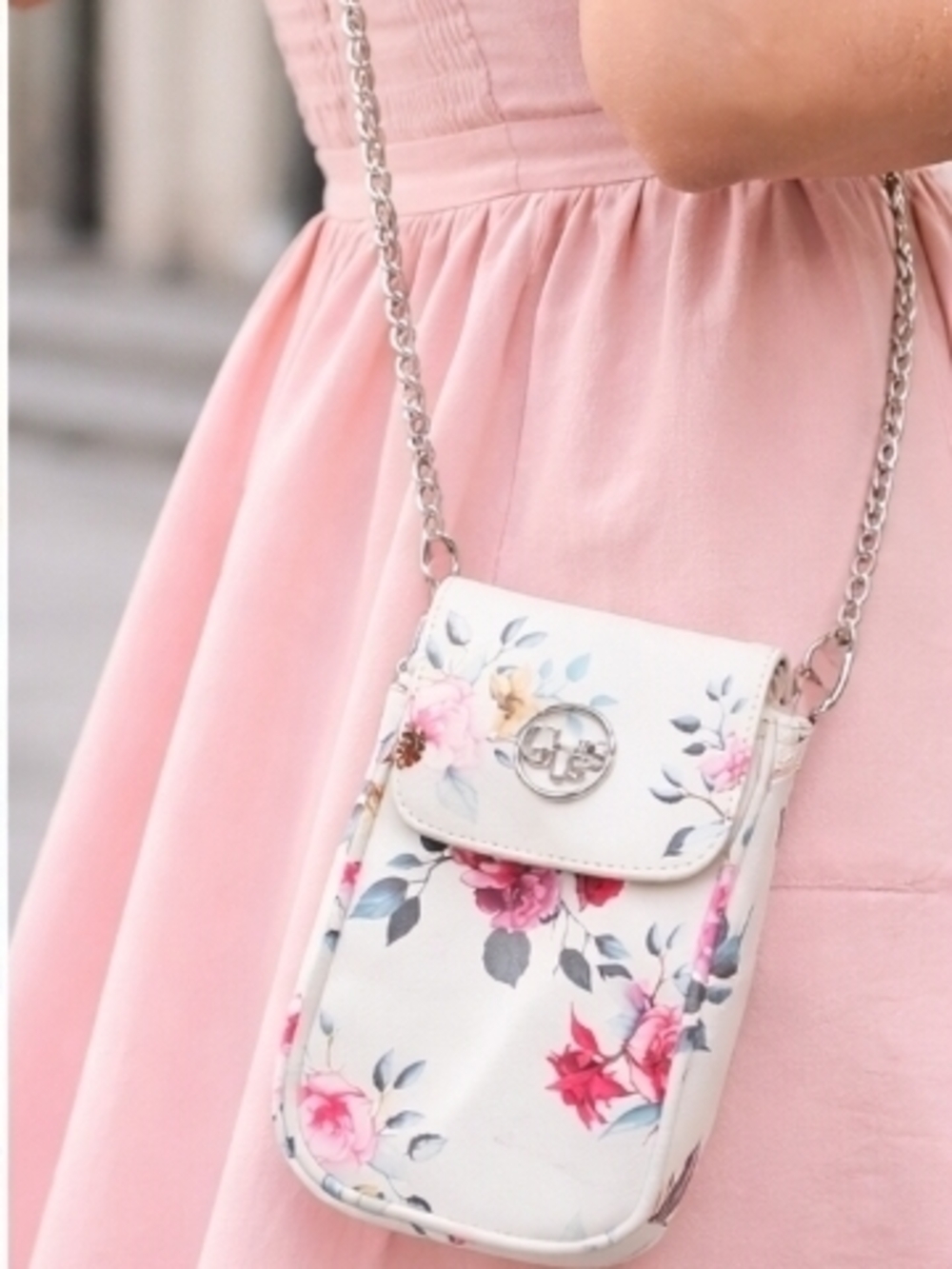 Guess Floral Crossbody Phone Bag /pouch